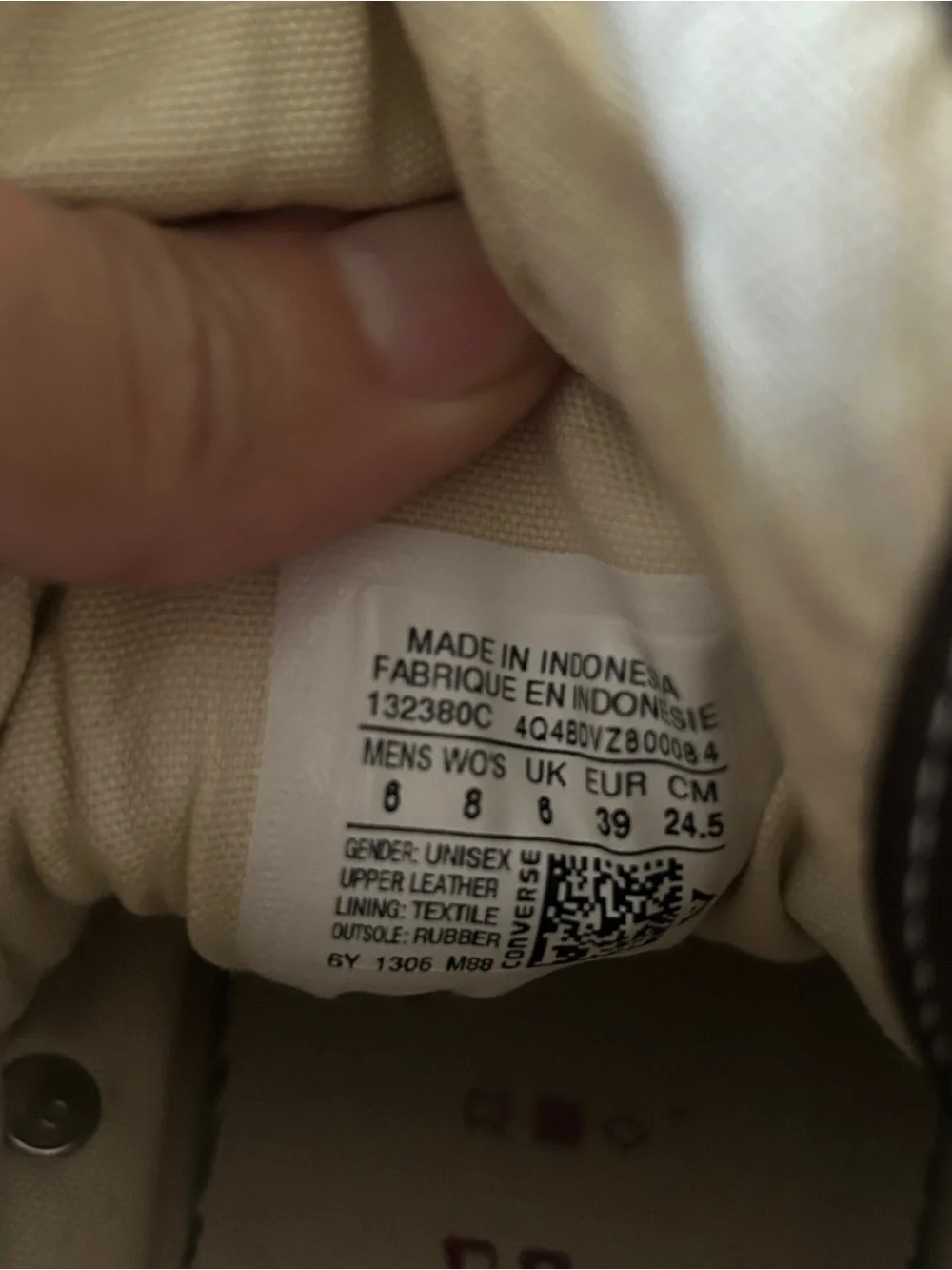 Converse Men's Dark Brown High-Top Sneakers - Picture 6 of 6
